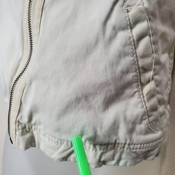 MARRAKECH ANTHRO Womens‎ Vest XXSP Cream Denim Safari Fleece Lined Gorp Granola - Picture 8 of 13